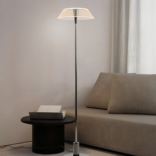 Italian Minimalist Iron & Acrylic Floor Lamp – 3000K Warm LED – Living Room