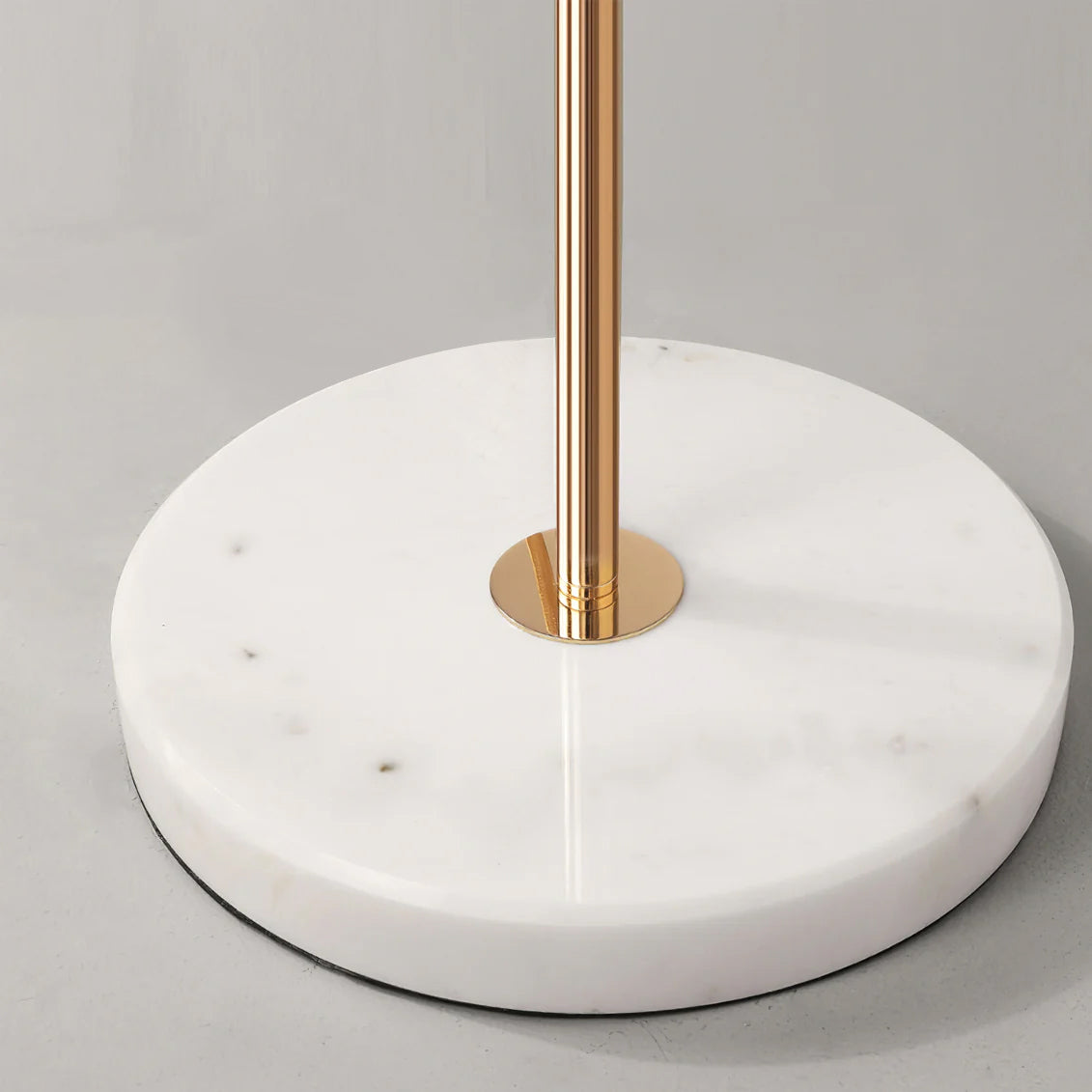 Sculptural Floral Ceramic & Marble Floor Lamp – Foot Switch – Living Room