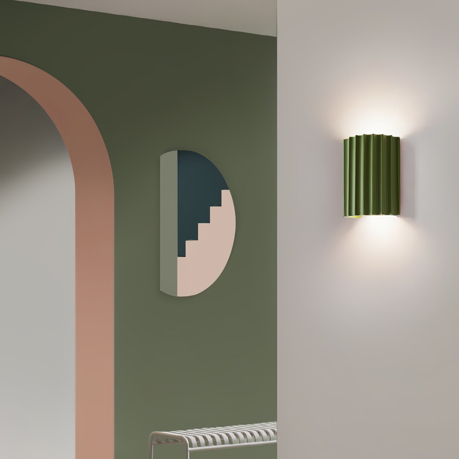 Modern Resin Wall Light with G9 LED Bulb