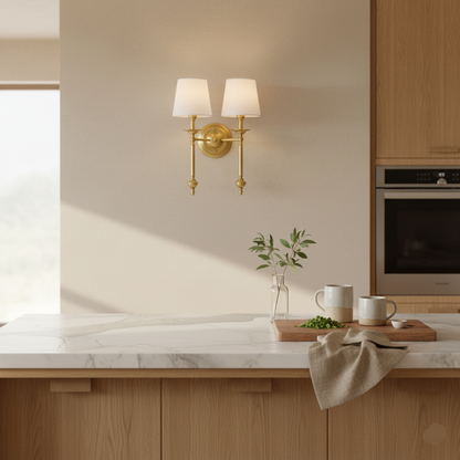 Classic Brass Indoor Wall Light for Bedroom and Living Room
