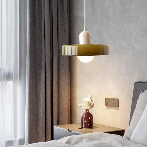 Artistic Glass Pendant Light – Adjustable Hanging Length