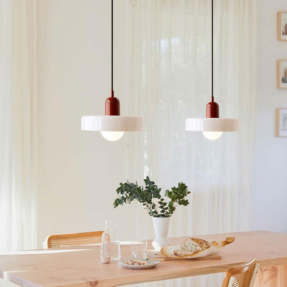 Artistic Glass Pendant Light – Adjustable Hanging Length