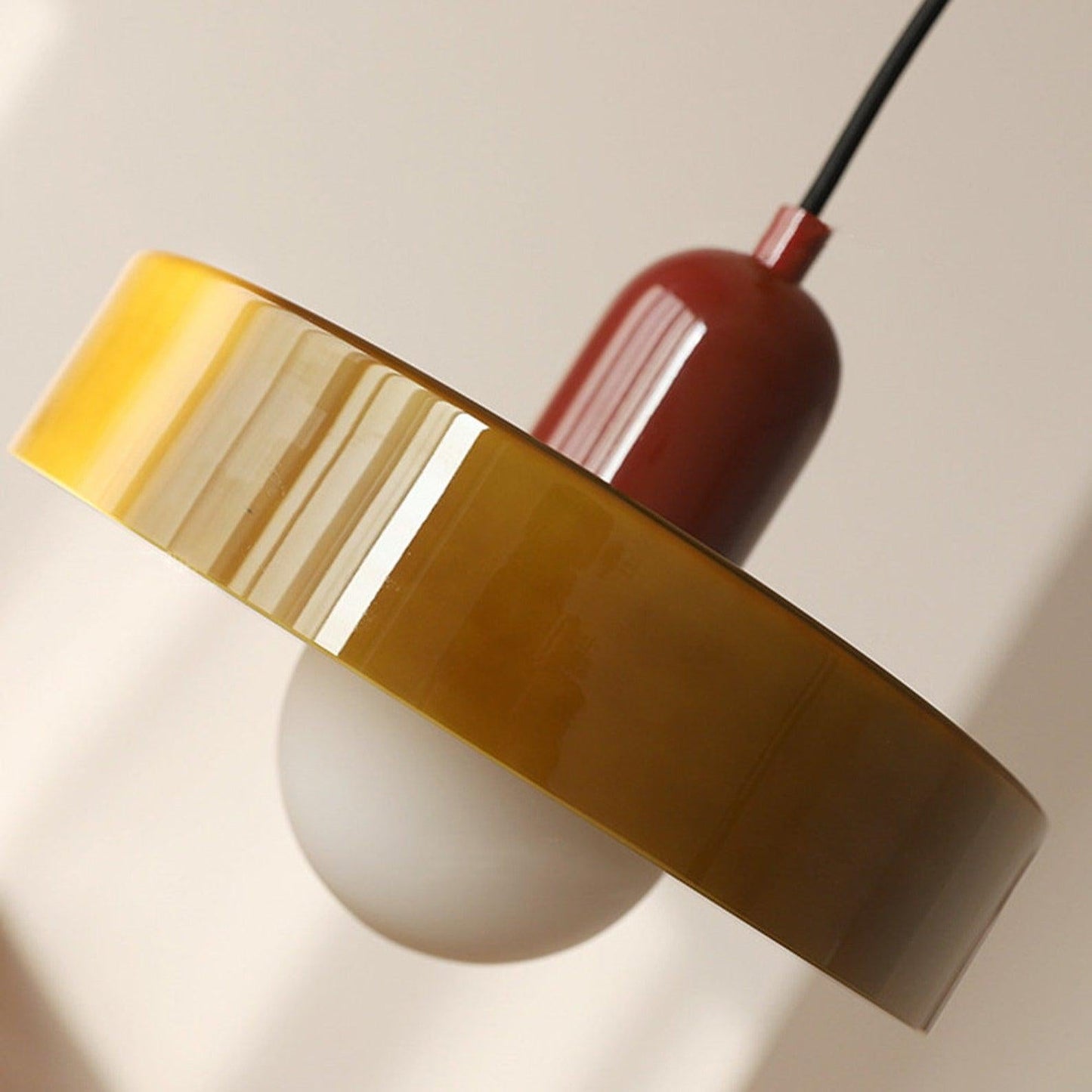 Artistic Glass Pendant Light – Adjustable Hanging Length