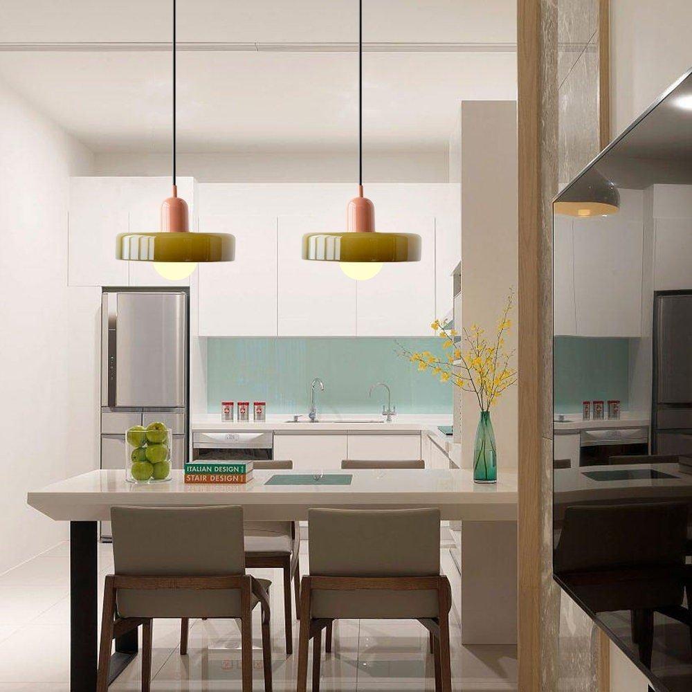 Artistic Glass Pendant Light – Adjustable Hanging Length