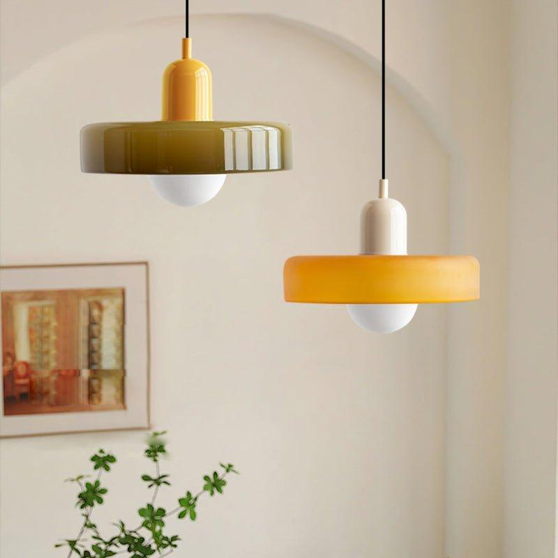Artistic Glass Pendant Light – Adjustable Hanging Length