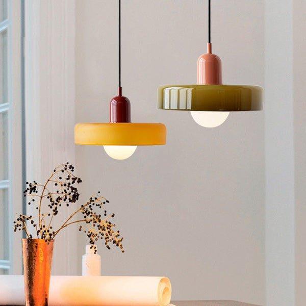 Artistic Glass Pendant Light – Adjustable Hanging Length