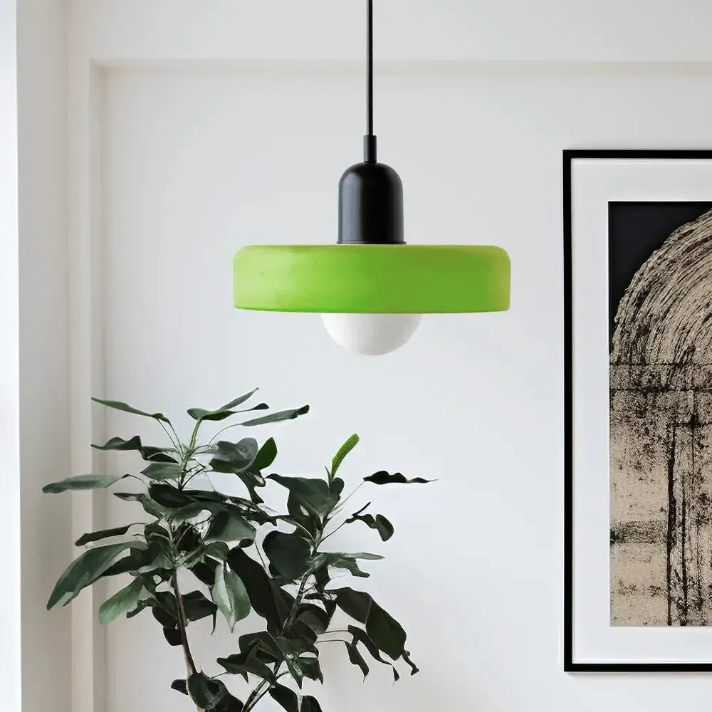 Artistic Glass Pendant Light – Adjustable Hanging Length