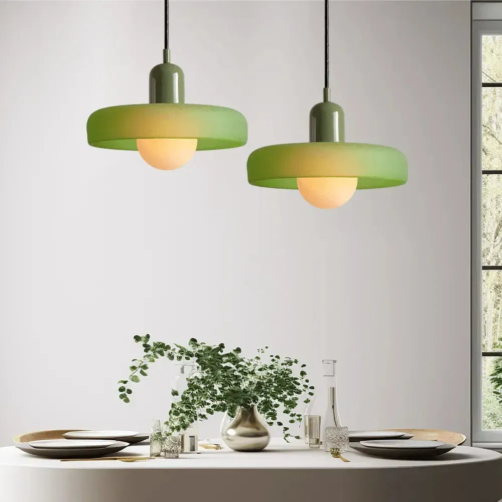 Artistic Glass Pendant Light – Adjustable Hanging Length