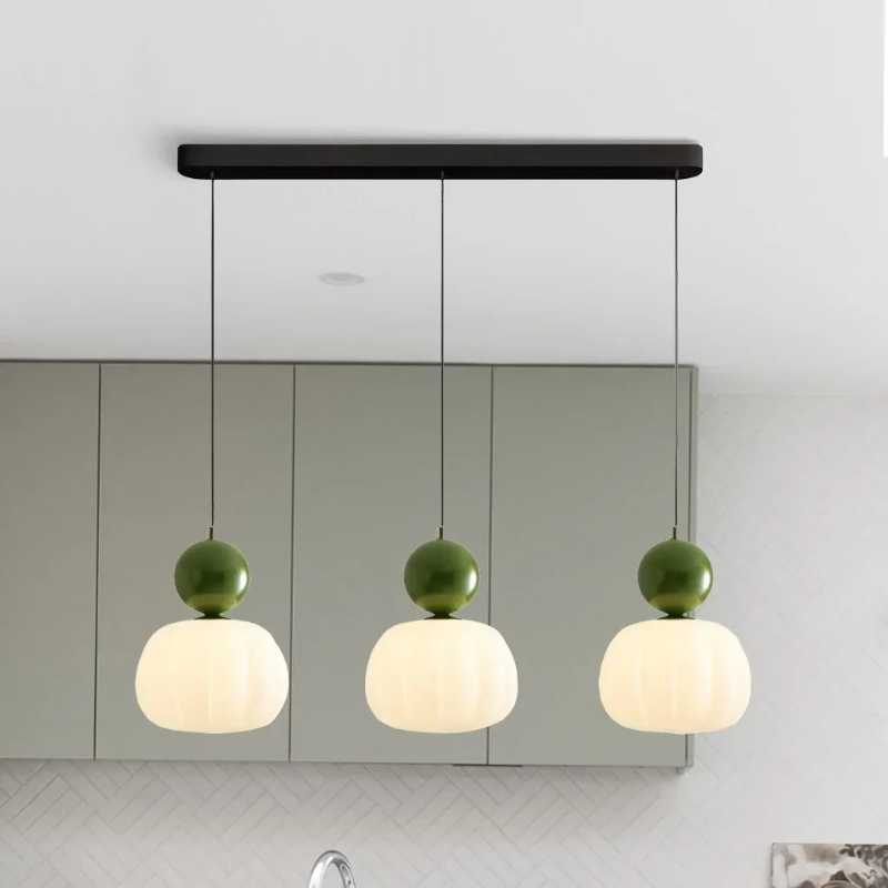 Art Deco Cream Sculptural Elegant Decorative Pendant Light