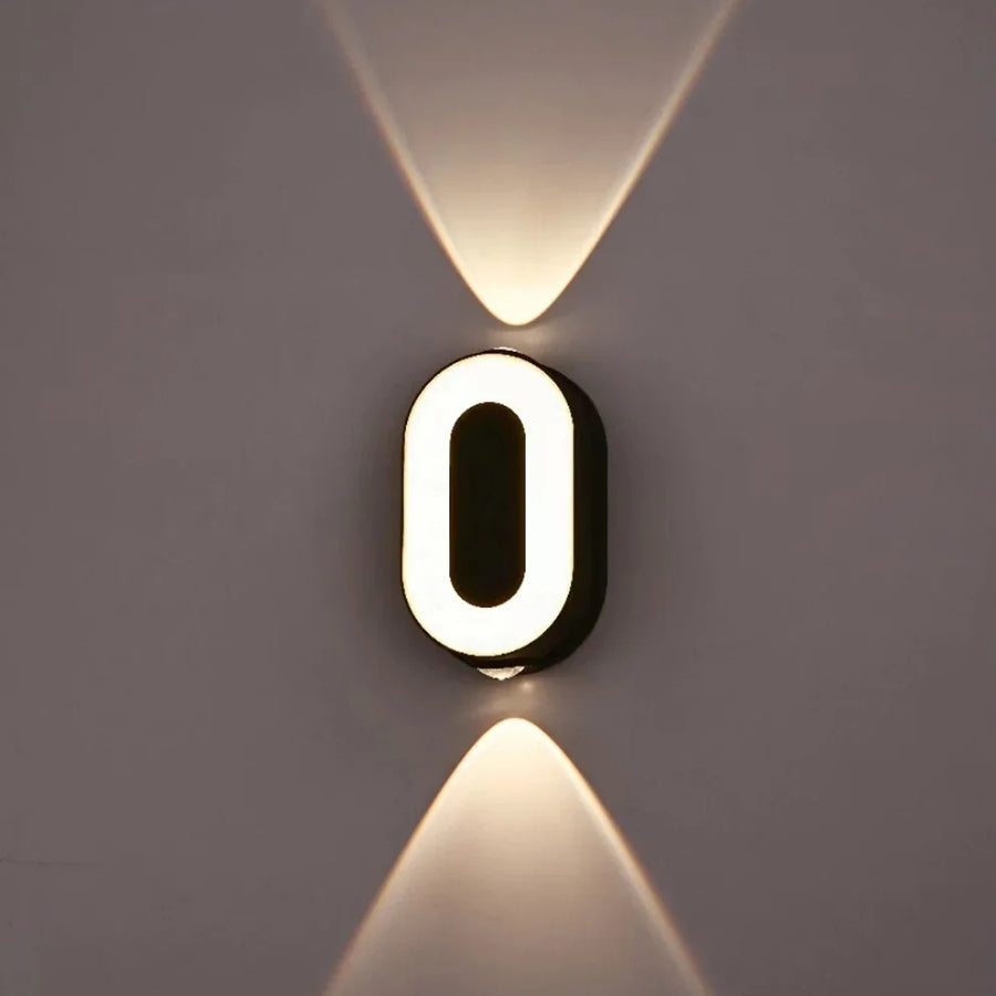 Modern Minimalist LED Light Up Numeric Wall Mounted Numbers
