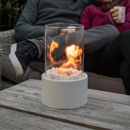 Bioethanol Tabletop Fireplace - Ventless Smokeless Indoor Outdoor - Portable Real Flame