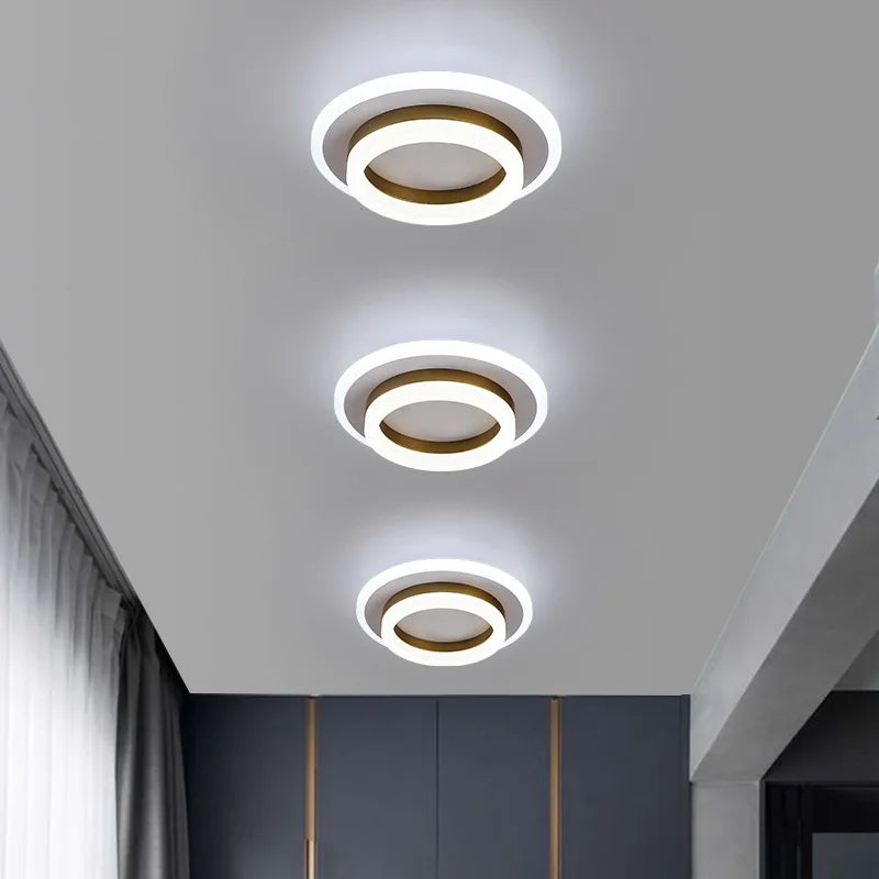 Minimalist Round Square LED Ceiling Light – Energy Efficient – Living Room Hallway