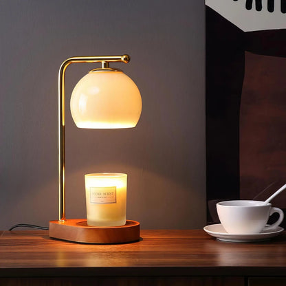 Contemporary Candle Warmer Lamp Marble Base