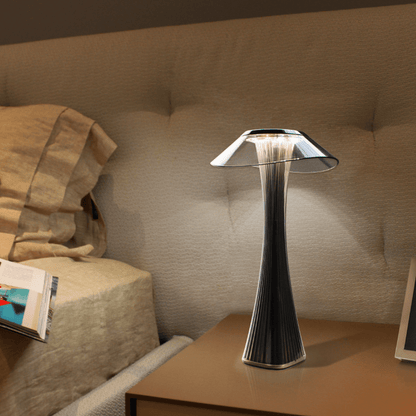 Amber Glass Table Lamp For Bedroom & Living Room