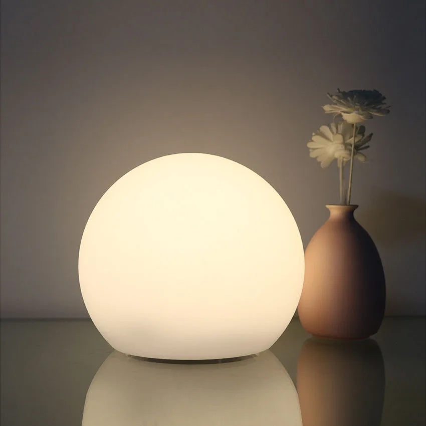 Rechargeable LED Ball Table Lamp - 16 Color Modes with Remote