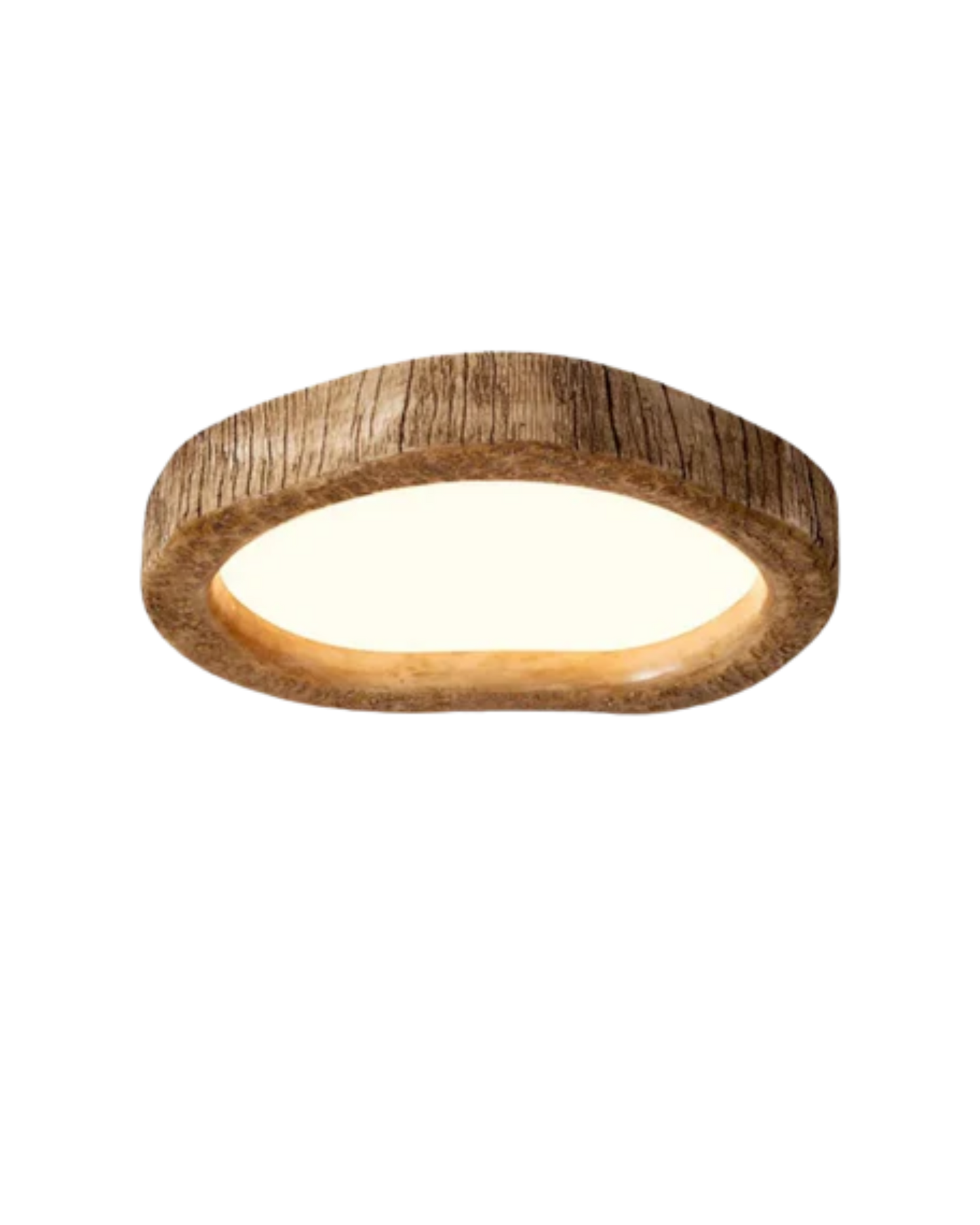 Rustic Integrated Led Wood Flush Mount Ceiling Light