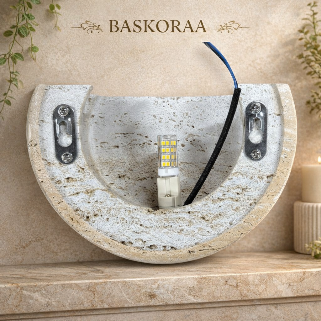 Travertine Stone Wall Lamp