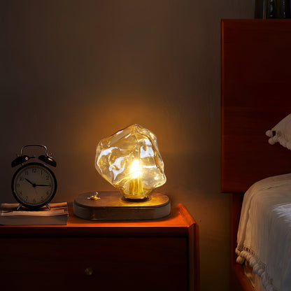 Bedside Table Lamp for Bedroom - Motion Sensor - Matte Glass Shade