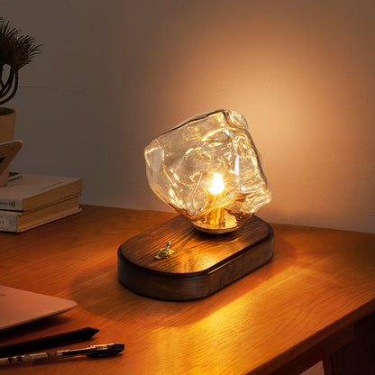 Bedside Table Lamp for Bedroom - Motion Sensor - Matte Glass Shade