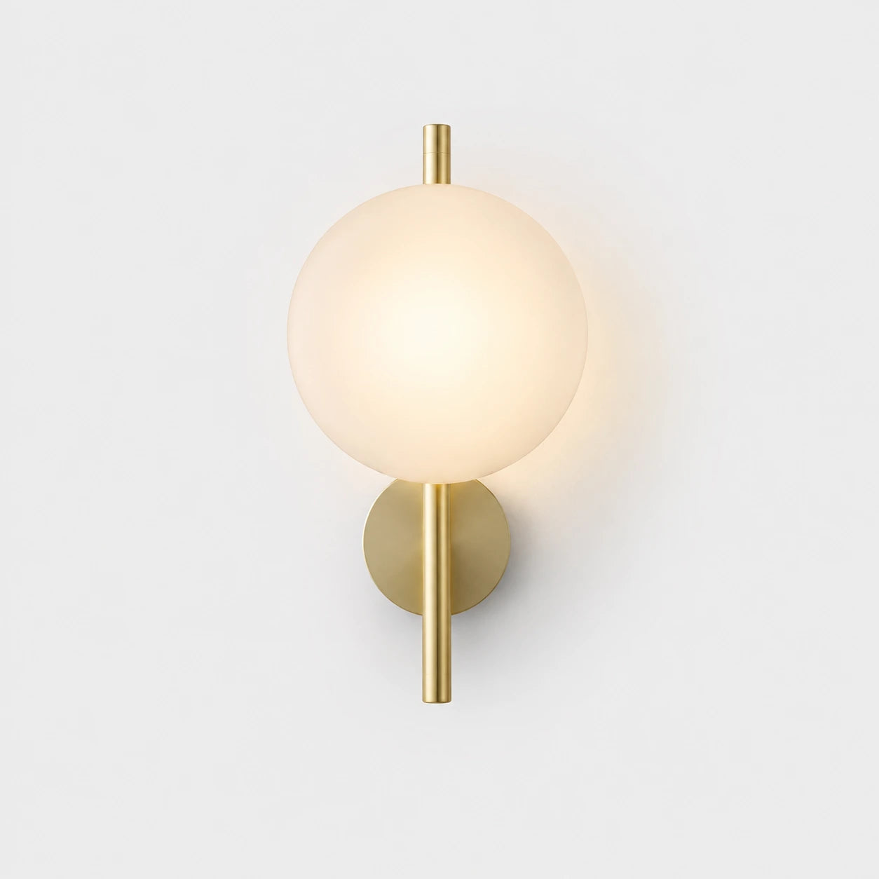 Sculptural Rippled Glass LED Wall Light