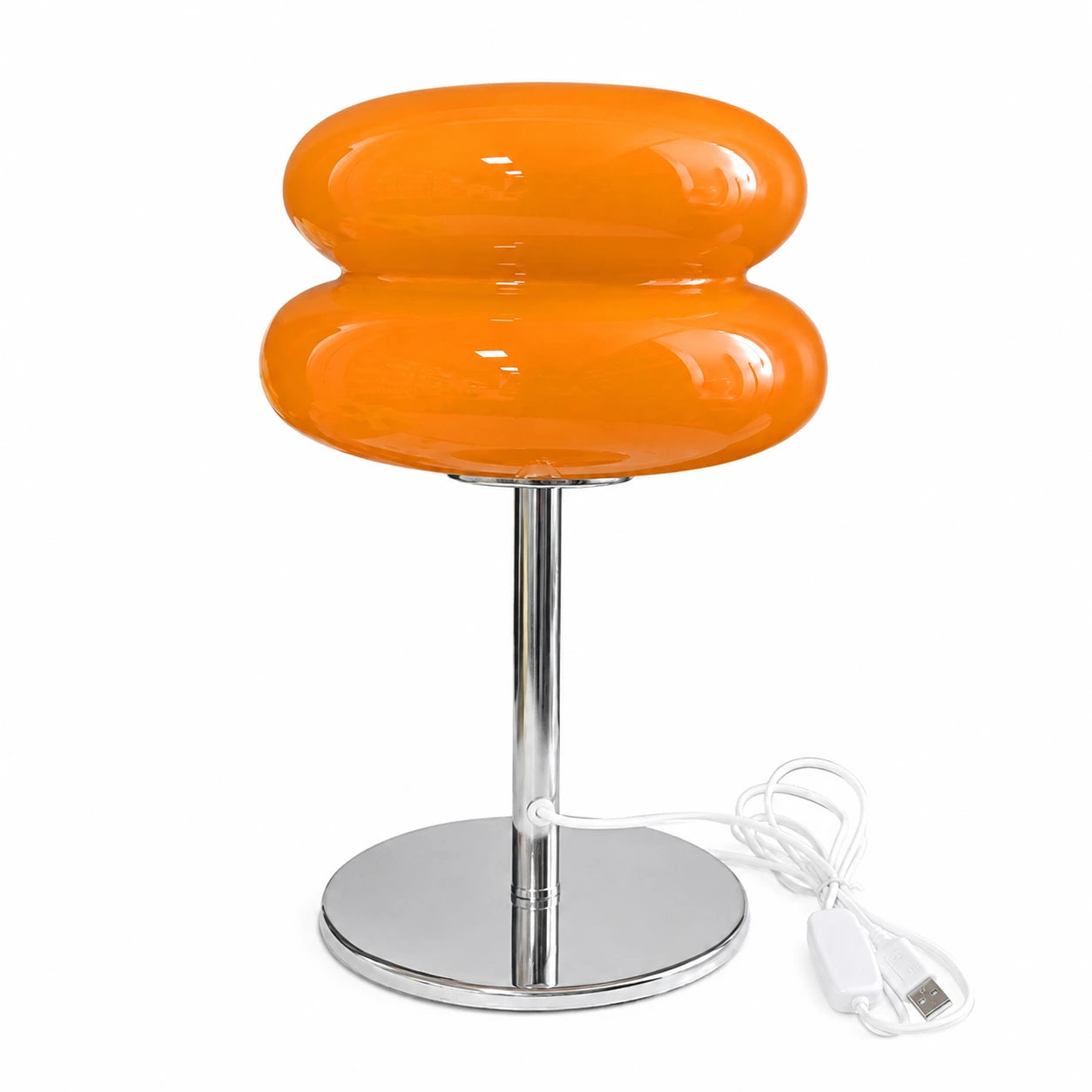 Retro Double-Dome Glass Table Lamp