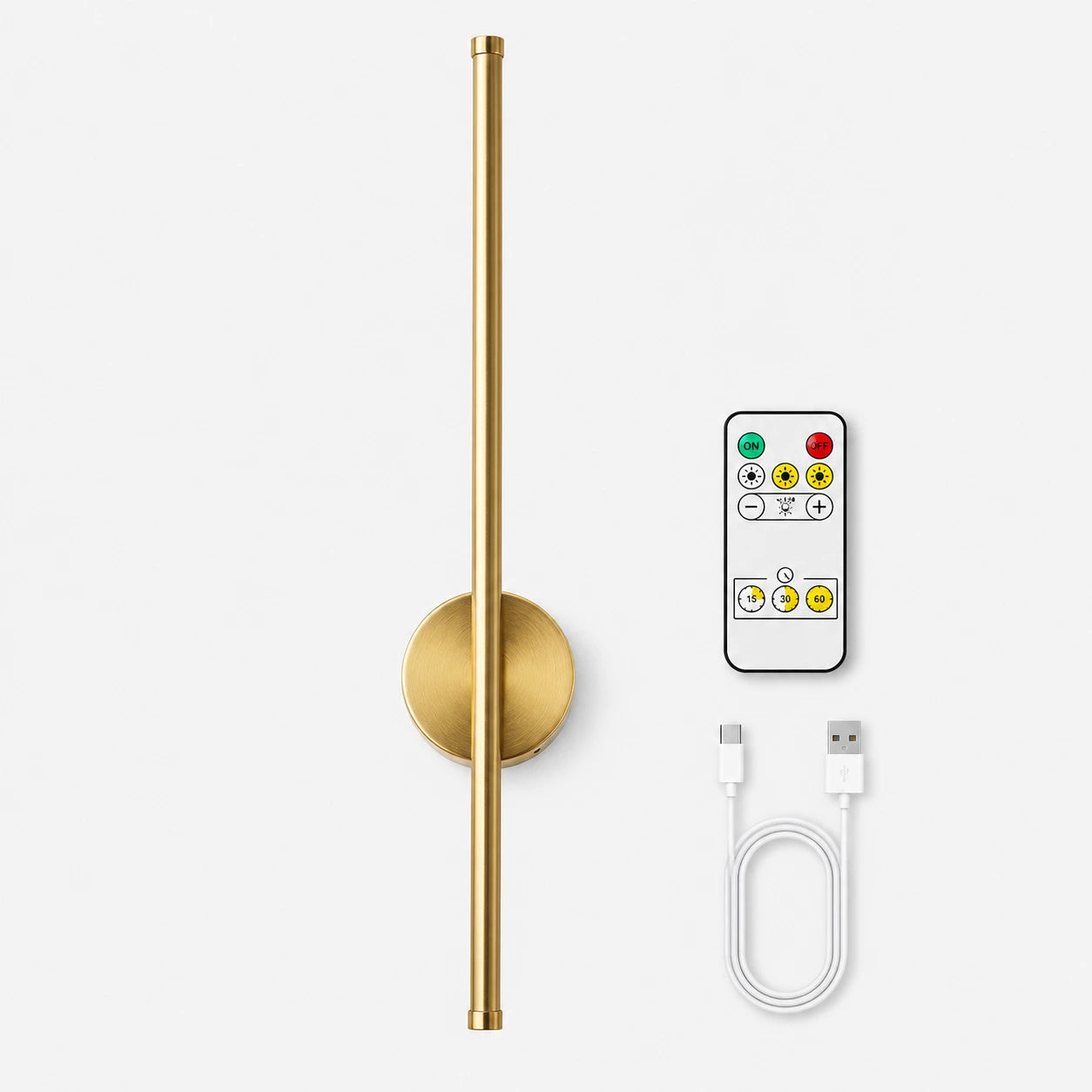Rechargeable Rotatable LED Wall Light with Remote Control