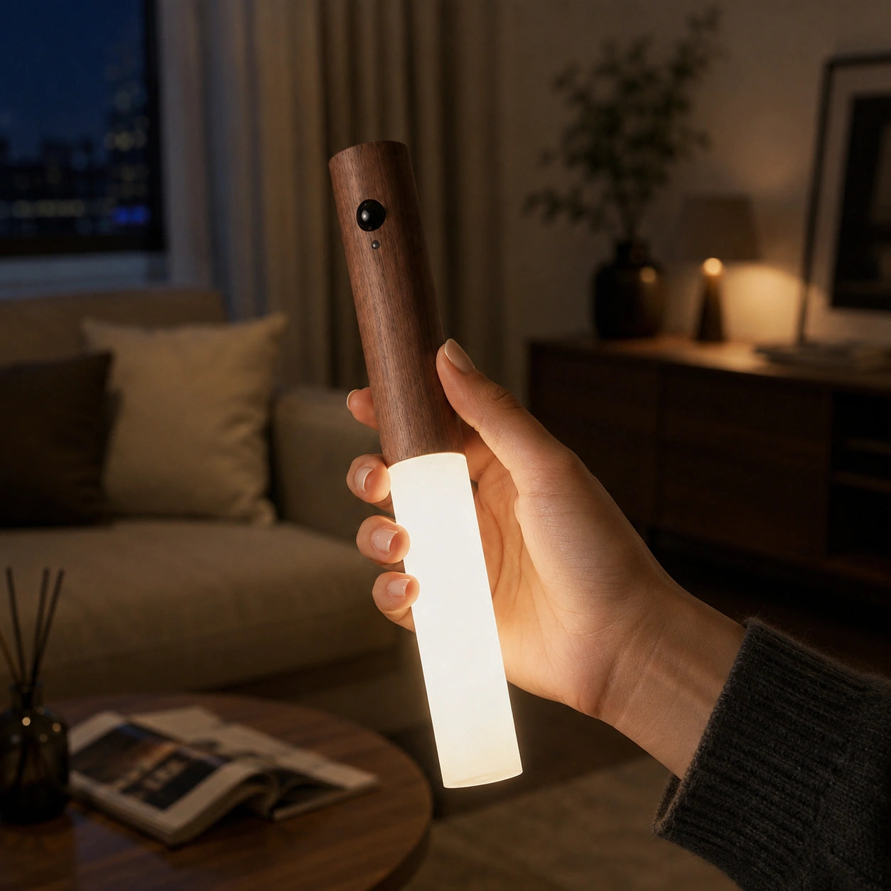 Rechargeable Motion Sensor Wall Light with Magnetic Base