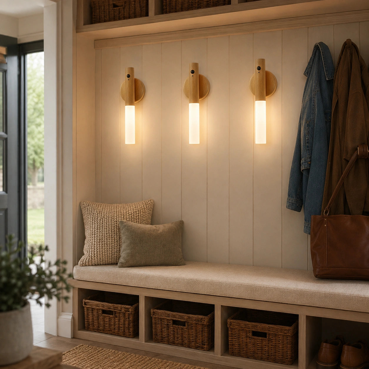 Rechargeable Motion Sensor Wall Light with Magnetic Base
