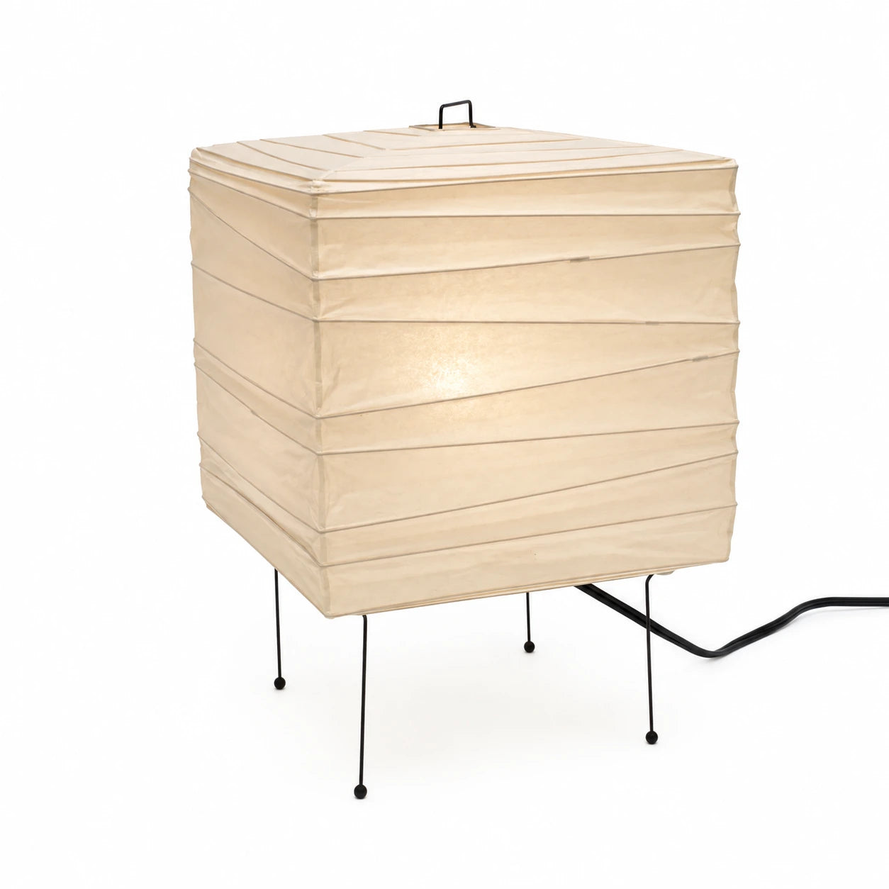 Japanese Square Washi Paper Table Lamp