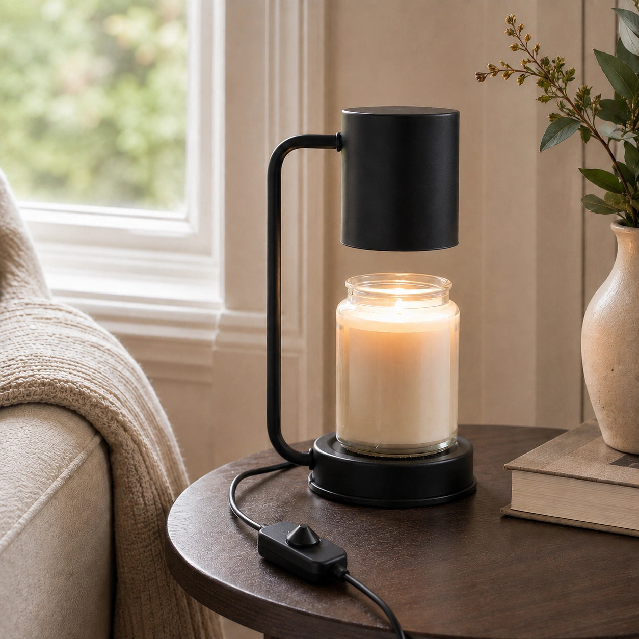 Electric Candle Warmer Lamp with Dimmer and Timer
