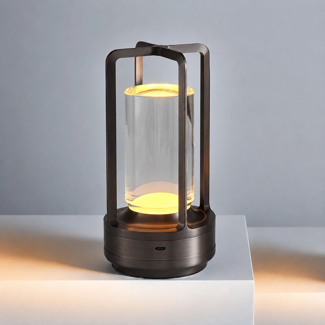 Rechargeable Lantern-Style LED Table Lamp