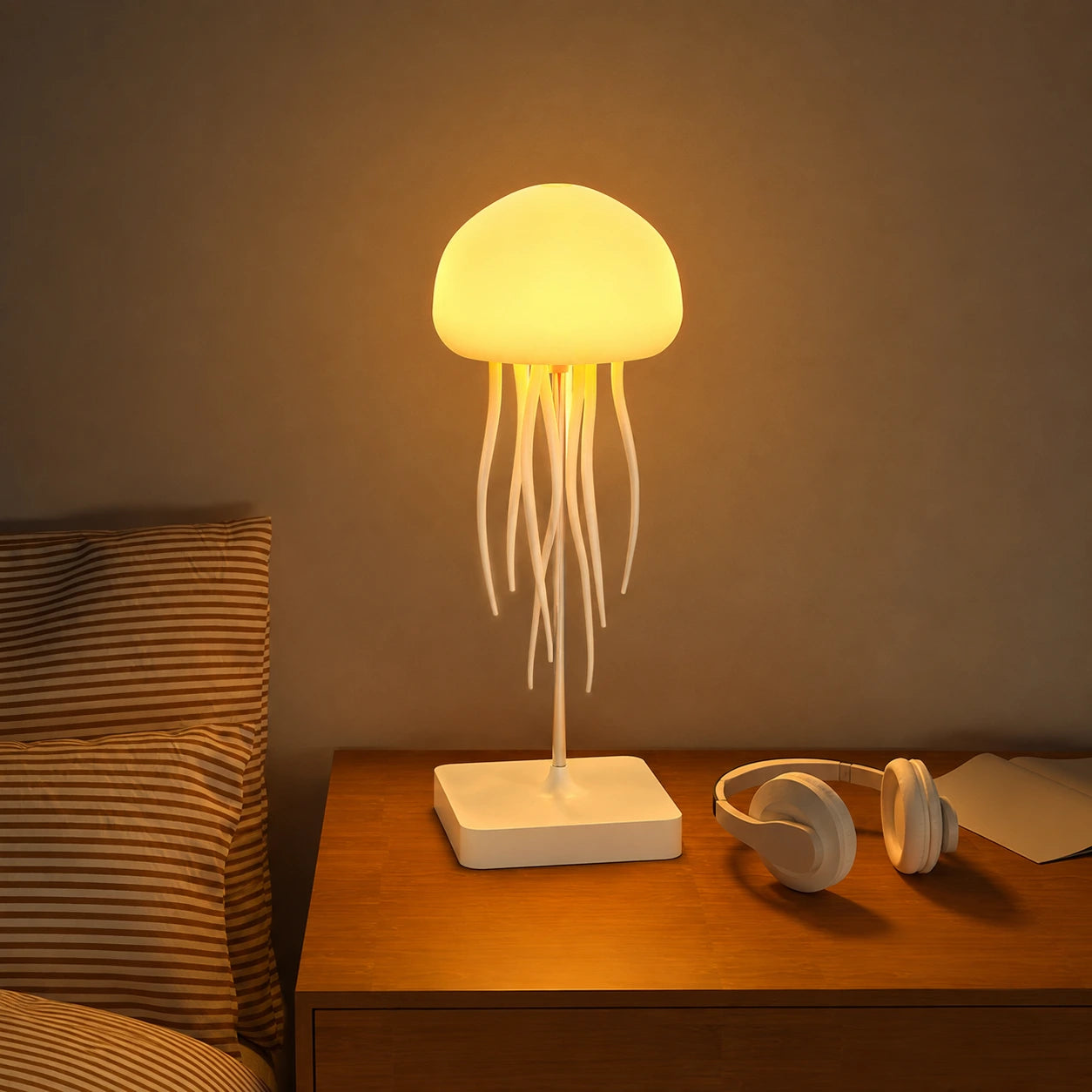 Voice-Controlled Jellyfish LED Table Lamp
