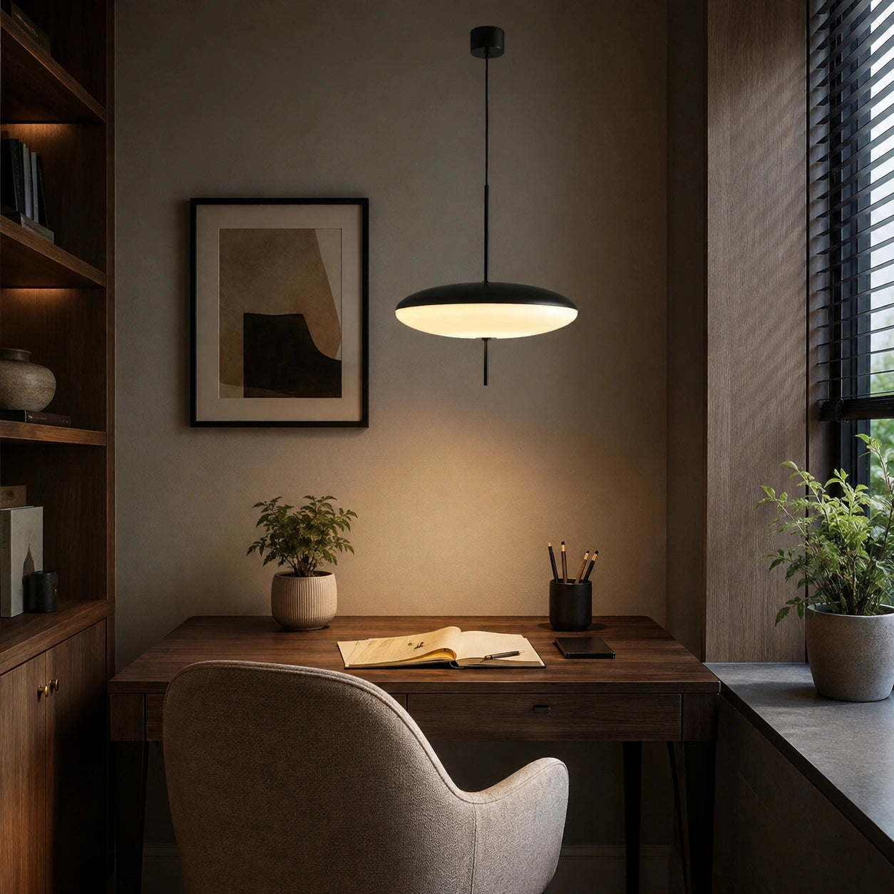 Nordic LED Pendant Light Flying Saucer Design