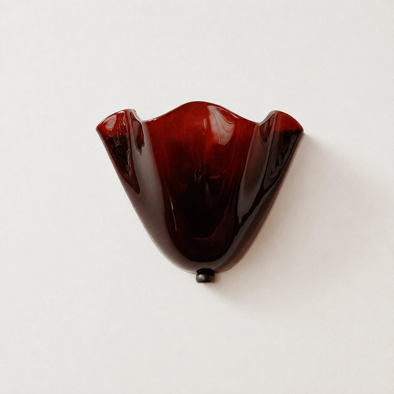 Sculptural Folded Glass Wall Light