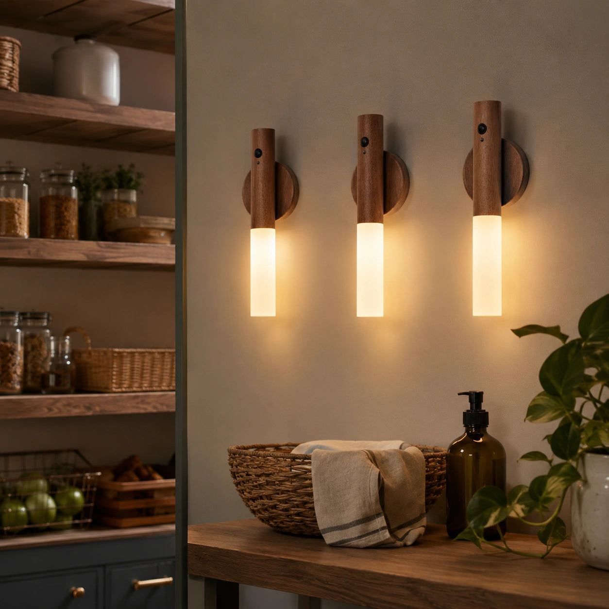 Rechargeable Motion Sensor Wall Light with Magnetic Base