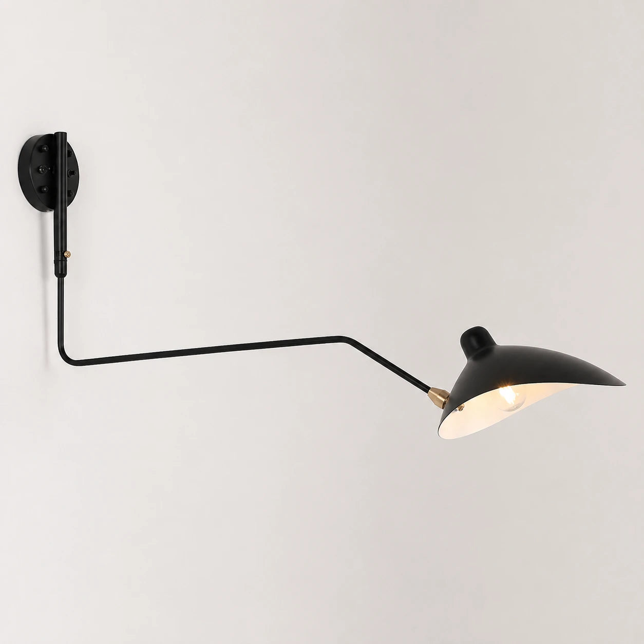 Adjustable Long-Arm Industrial Wall Lamp