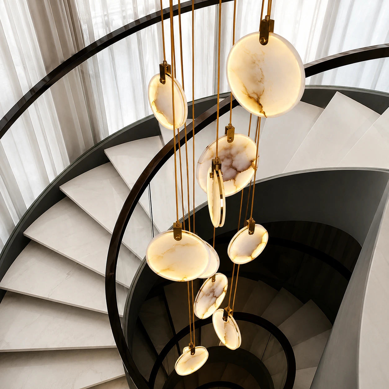 Luxury LED Disc Chandelier