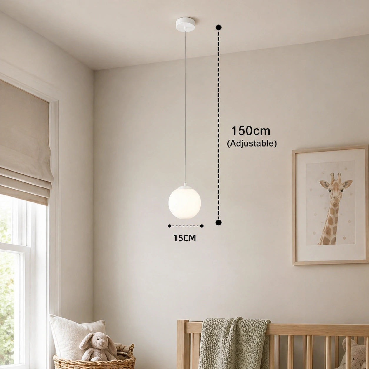 Modern Glass Globe Pendant Light