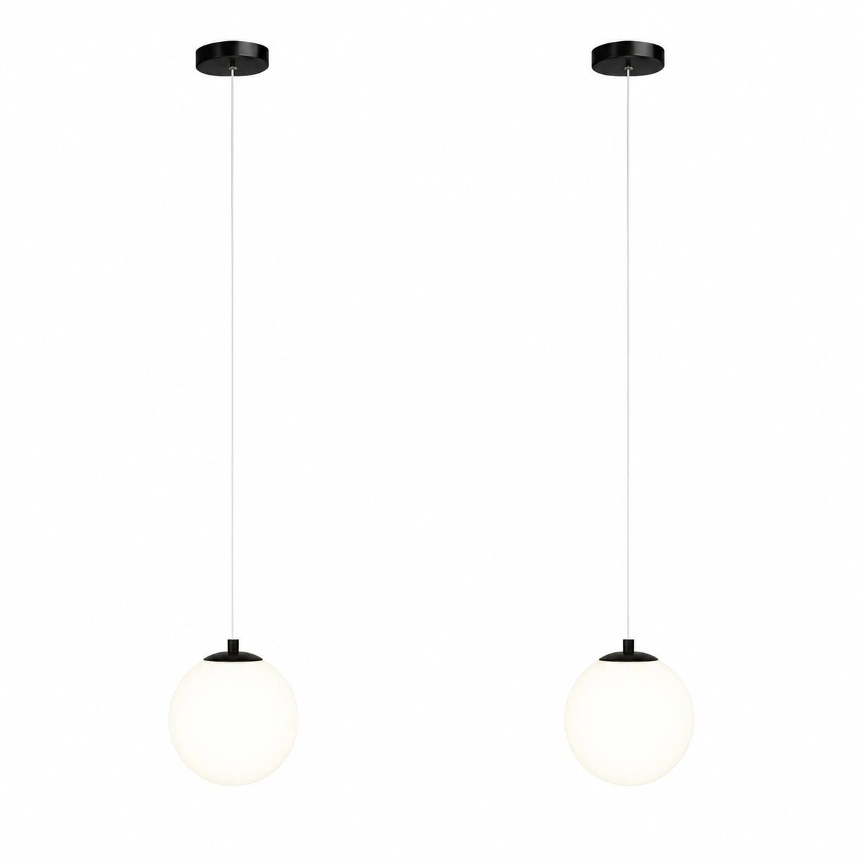 Modern Glass Globe Pendant Light