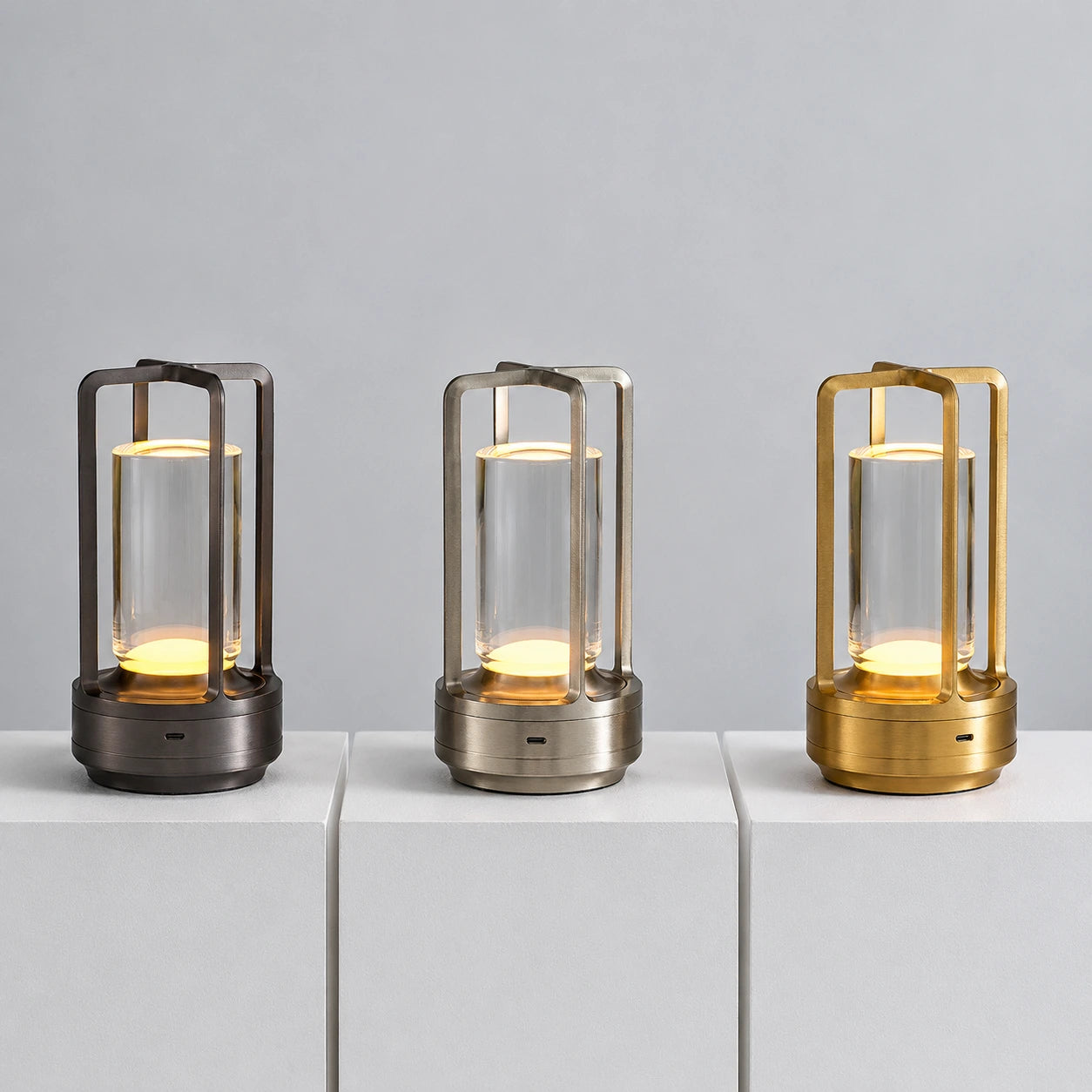 Rechargeable Lantern-Style LED Table Lamp