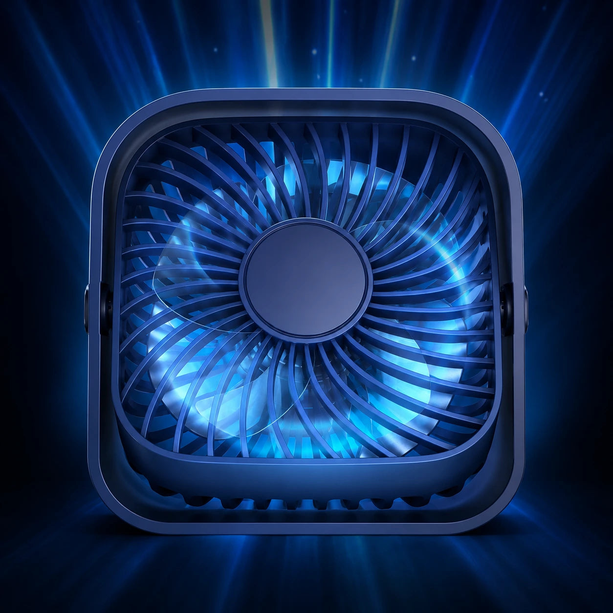 Mini USB Desk Fan with 3 Speeds, 360 Rotation, Strong Airflow & Quiet Operation