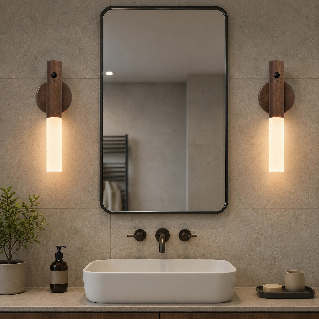 Rechargeable Motion Sensor Wall Light with Magnetic Base