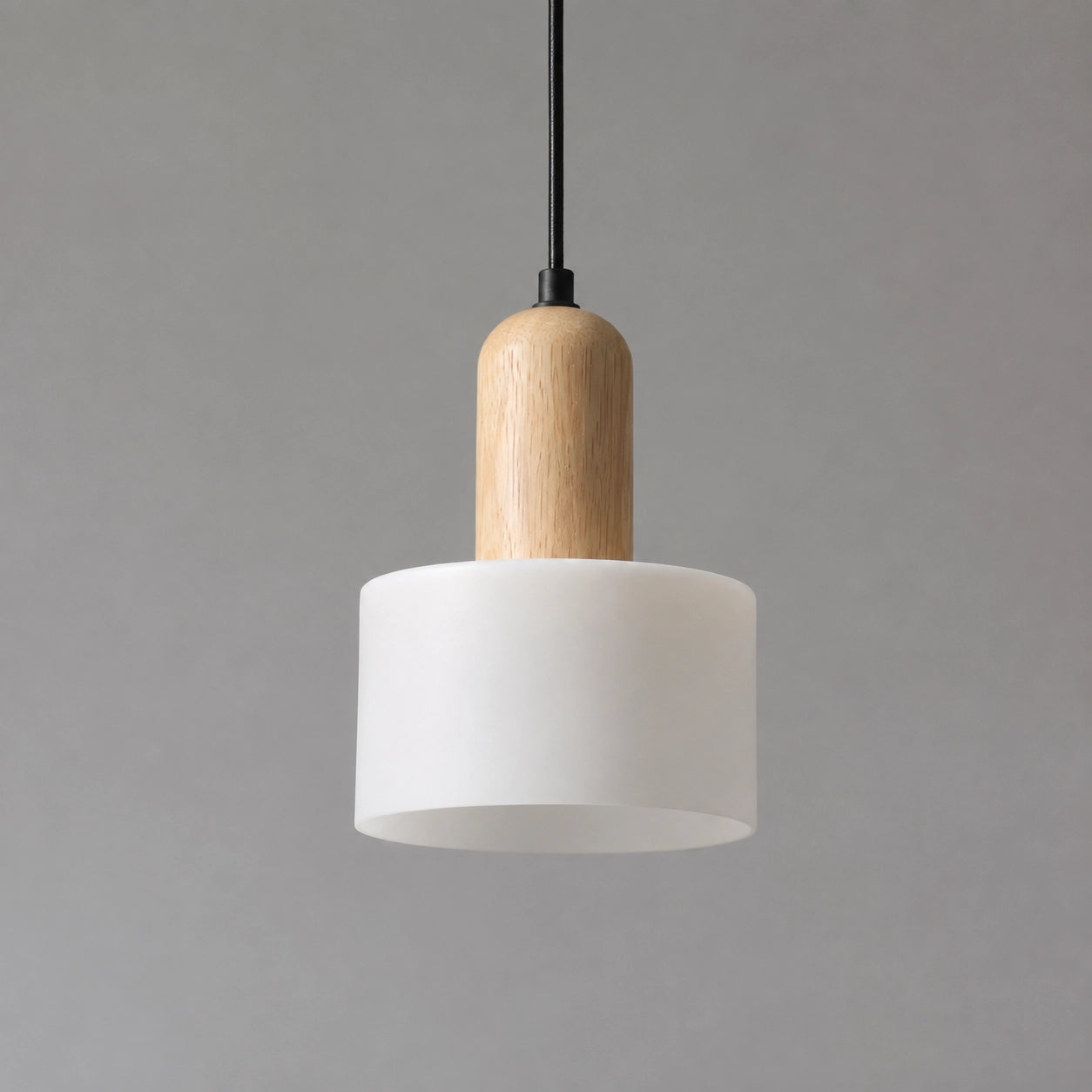 Wabi-Sabi Marble Pendant Light with Wood Detail