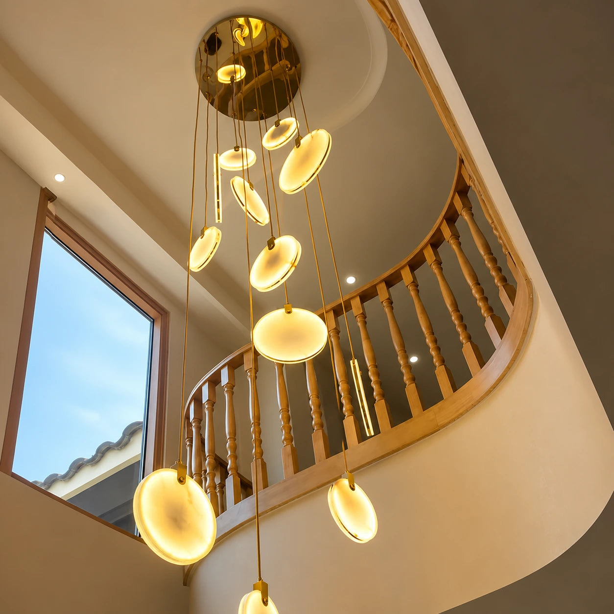 Luxury LED Disc Chandelier