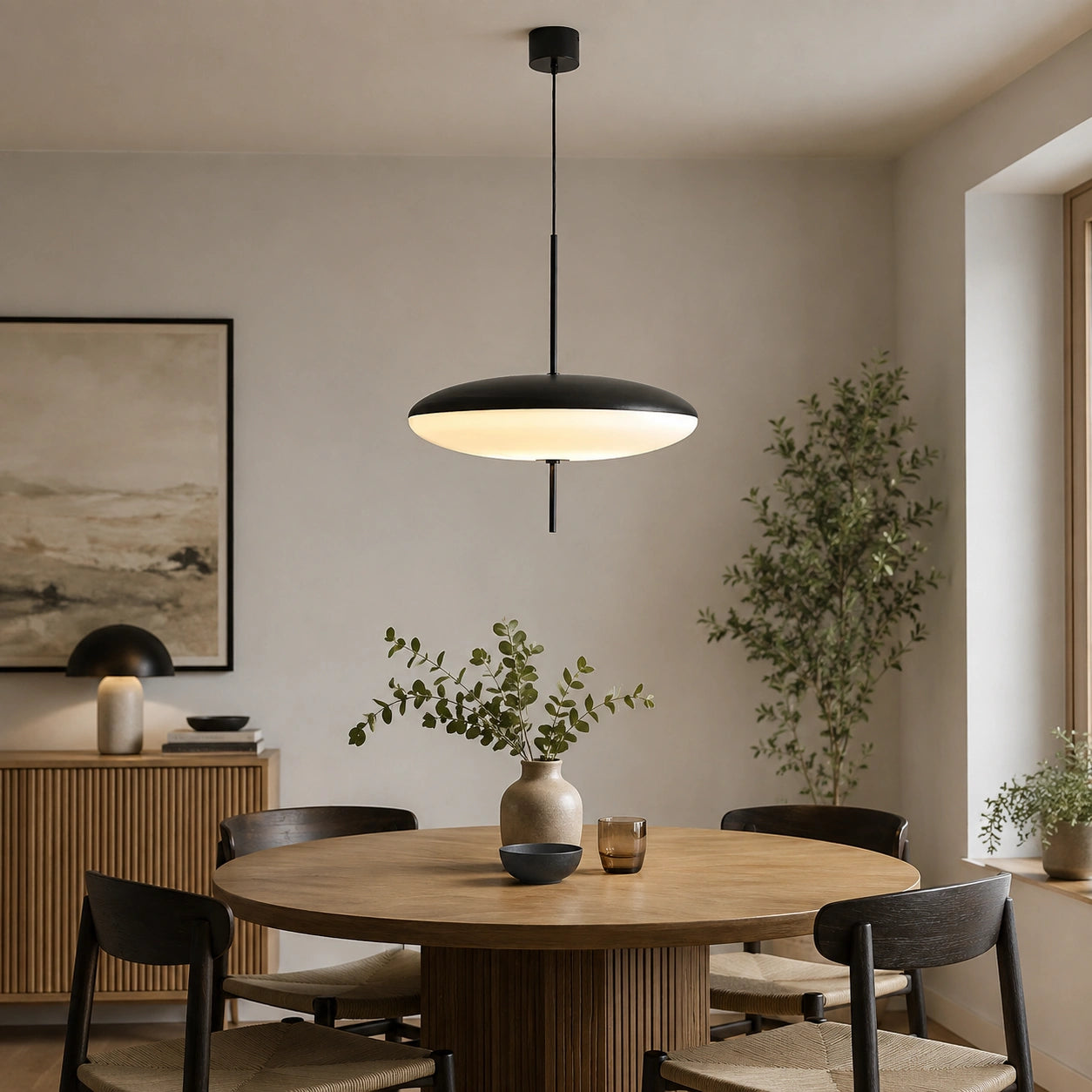 Nordic LED Pendant Light Flying Saucer Design