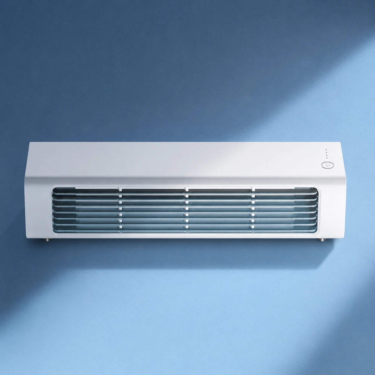 Wall Mounted Silent Fan with Remote Control - Rechargeable Air Cooler, 3 Speeds, Leafless Design