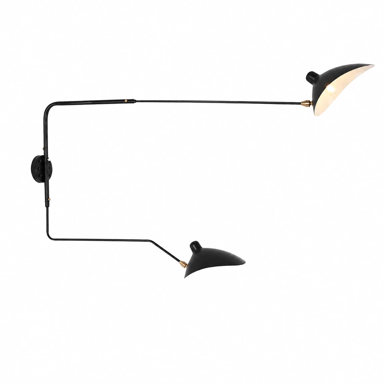 Adjustable Long-Arm Industrial Wall Lamp