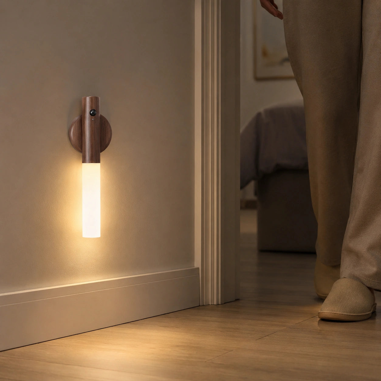 Rechargeable Motion Sensor Wall Light with Magnetic Base
