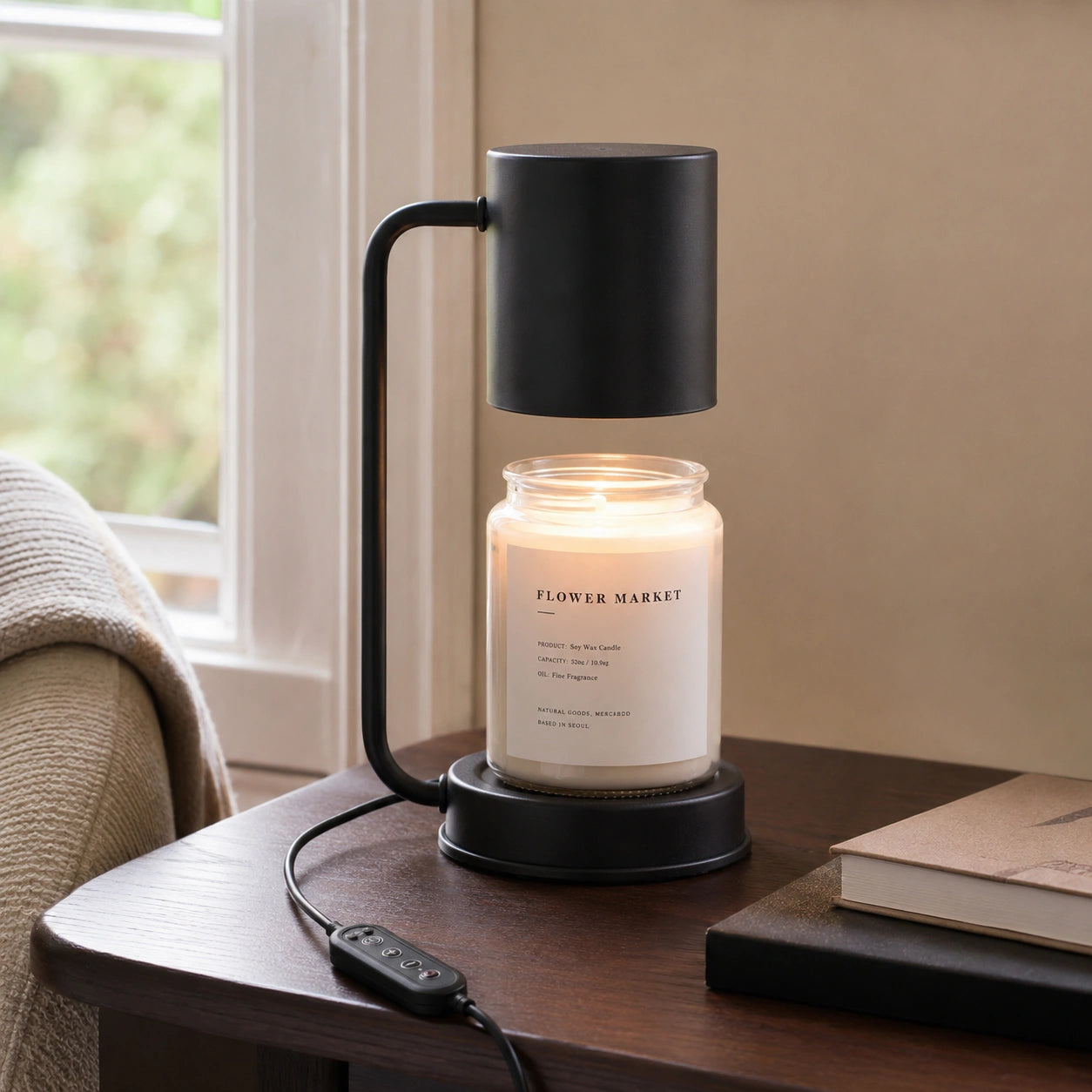 Electric Candle Warmer Lamp with Dimmer and Timer