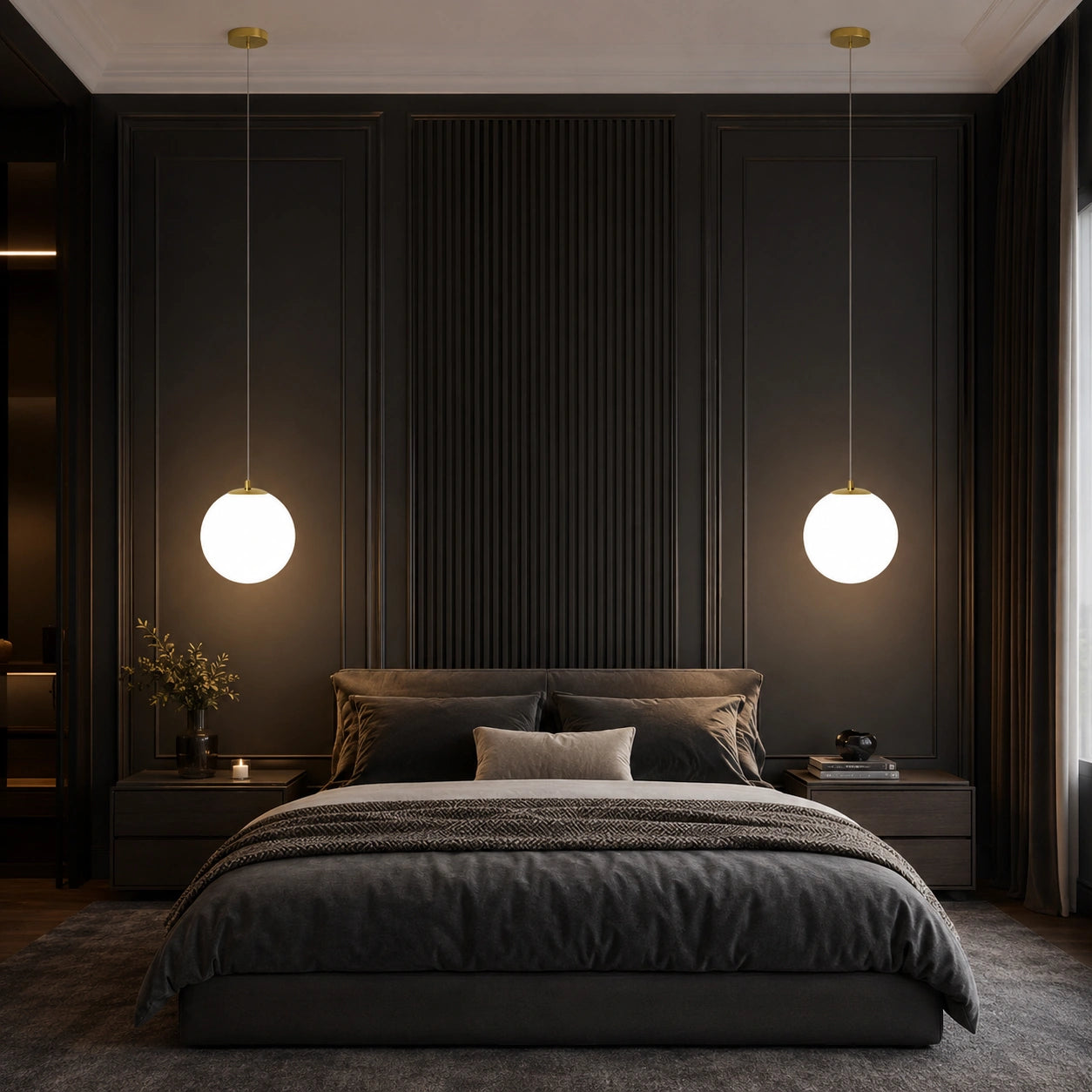 Modern Glass Globe Pendant Light